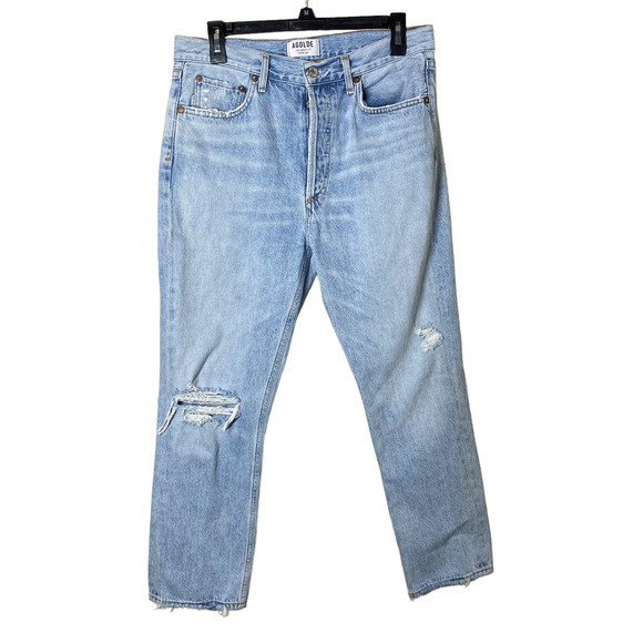 Agolde Riley High Rise Straight Crop in Shatter sz 29 - Picture 2 of 8